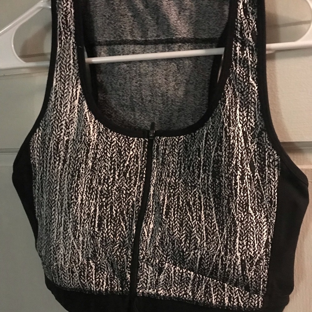 Buffbunny Jacquard ZIP Crop top Sports bra